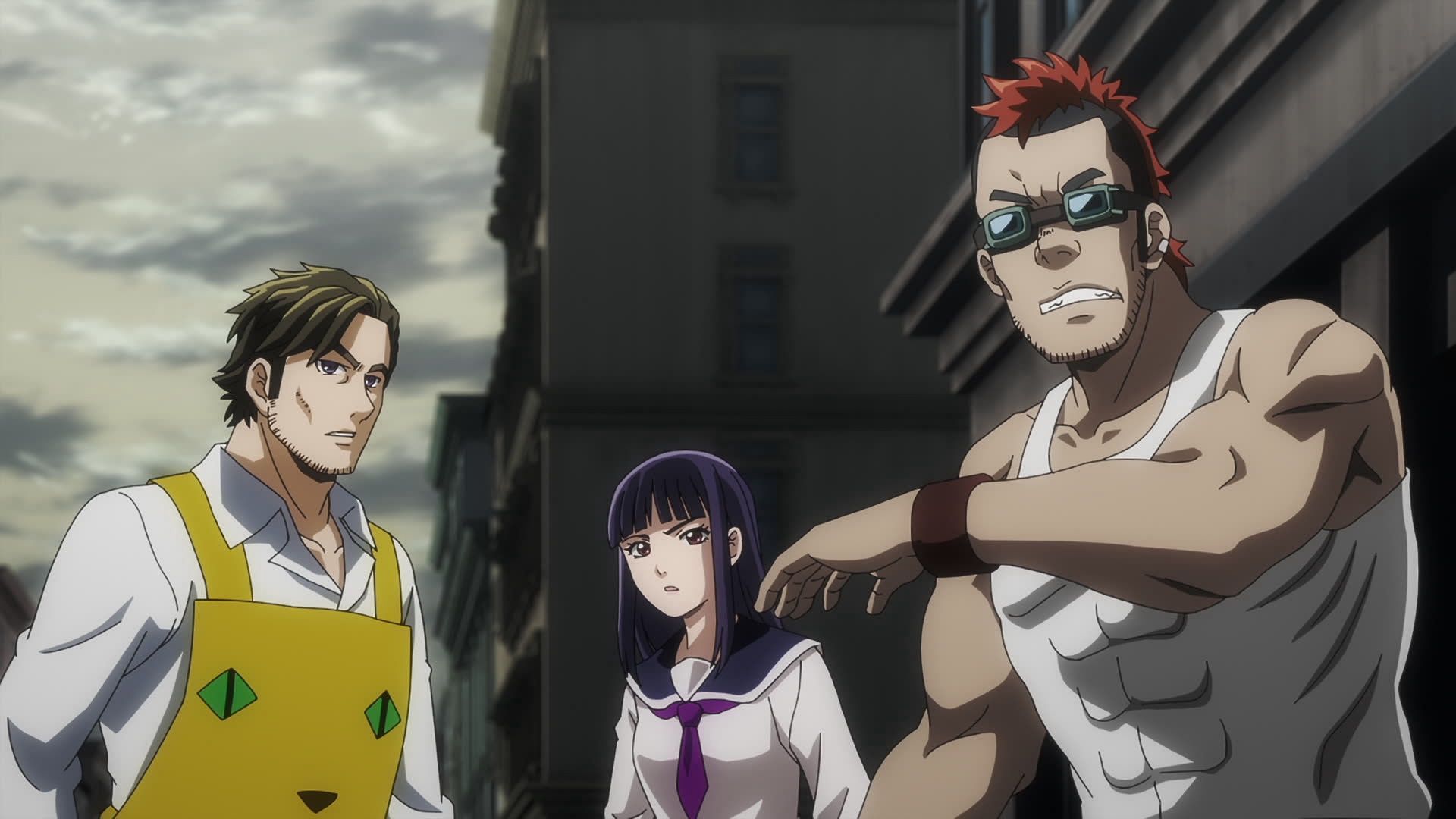 Gaku, Kaoru, and Tanishi (Image via OLM Studios)
